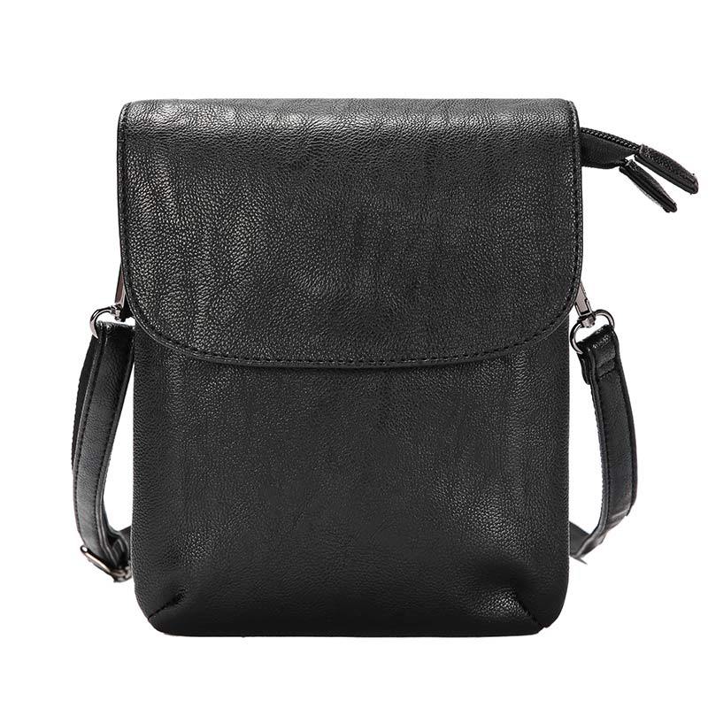 New Innovative Charming Men's Leather Vertical Men's Shoulder Bag