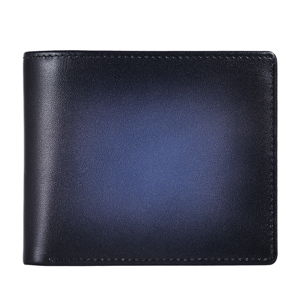 Style Leather For Man Loose-leaf Multiple Slots Large Capacity Coin Purses