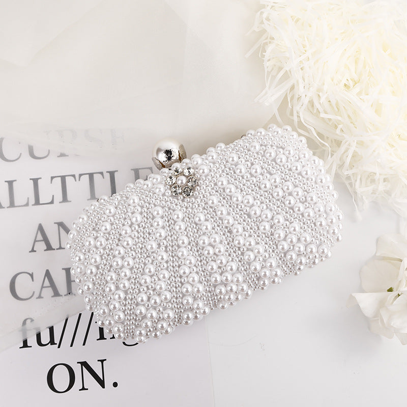 Selected Trendy Grace Pearl Chain Elegant Exquisite Dinner Bag