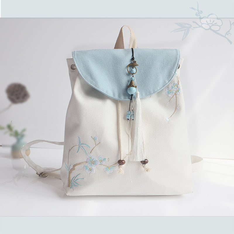 Physical Not Ancient Style Han Chinese Clothing Canvas Universal Backpack