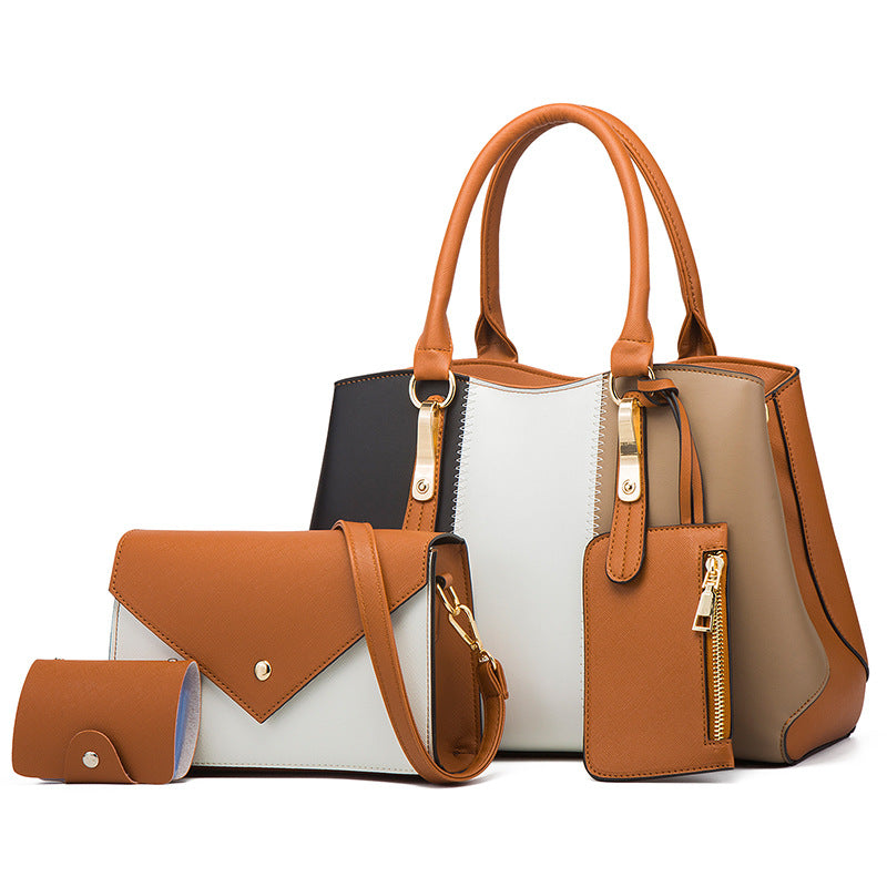 Match Sets Mother Fashion Color Contrast Women's Shoulder Bag