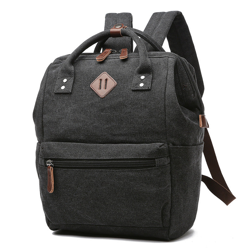 Shell Shape Trendy Fan Canvas Computer Universal Backpack