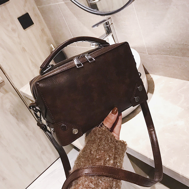 Women's Style Fashionable Retro Easy Matching Boston Shoulder Bags