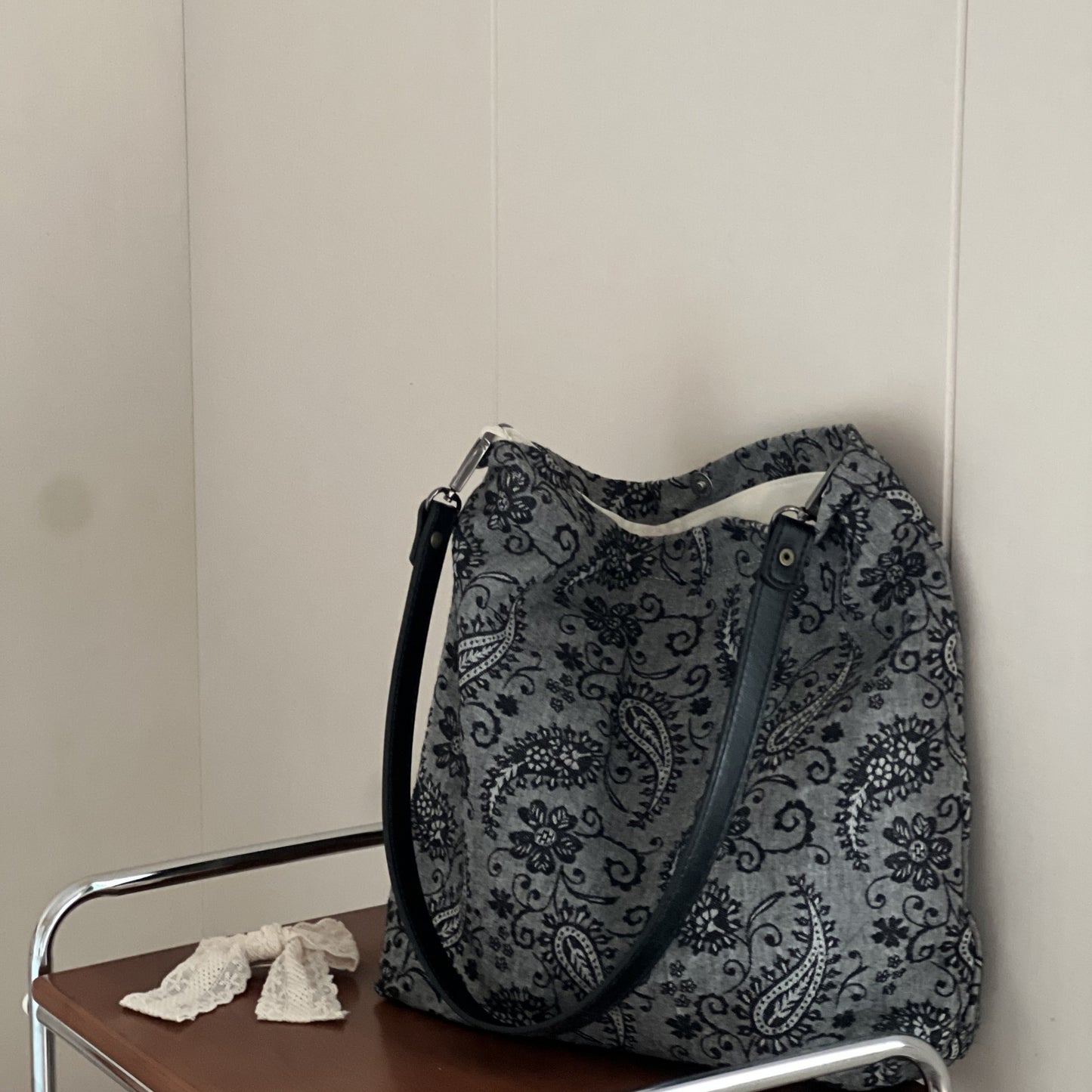 Cloth Artistic Simple Embroidered Cotton Linen Female Ethnic Style Embroidery Tote Bags