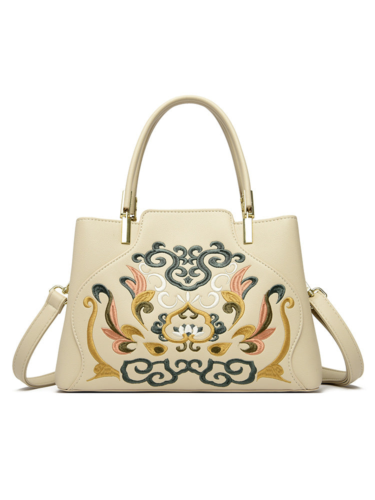 Chinese Style Embroidery Wedding Festive Red Bridal Fashion Mother-in-law Large Handbags