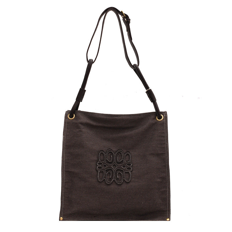 Women's Large Capacity Frosted Suede Underarm Minority Bucket Bags