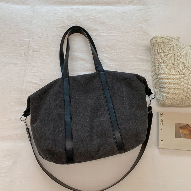 Women's Canvas Large Capacity College Class Women's Shoulder Bag