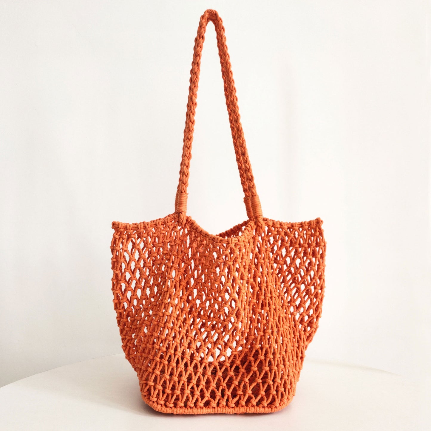 Net Cotton String Beach Vacation Leisure Women's Shoulder Bag