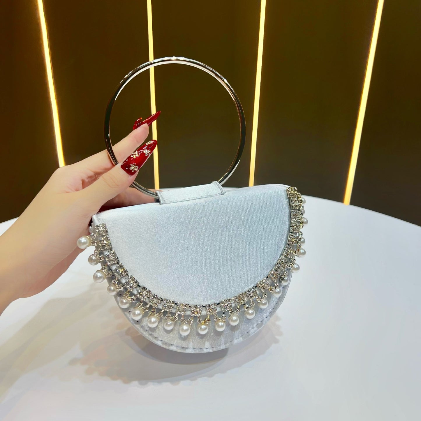 Popular Beautiful Women's Clutch Diamond Rhinestone Bags