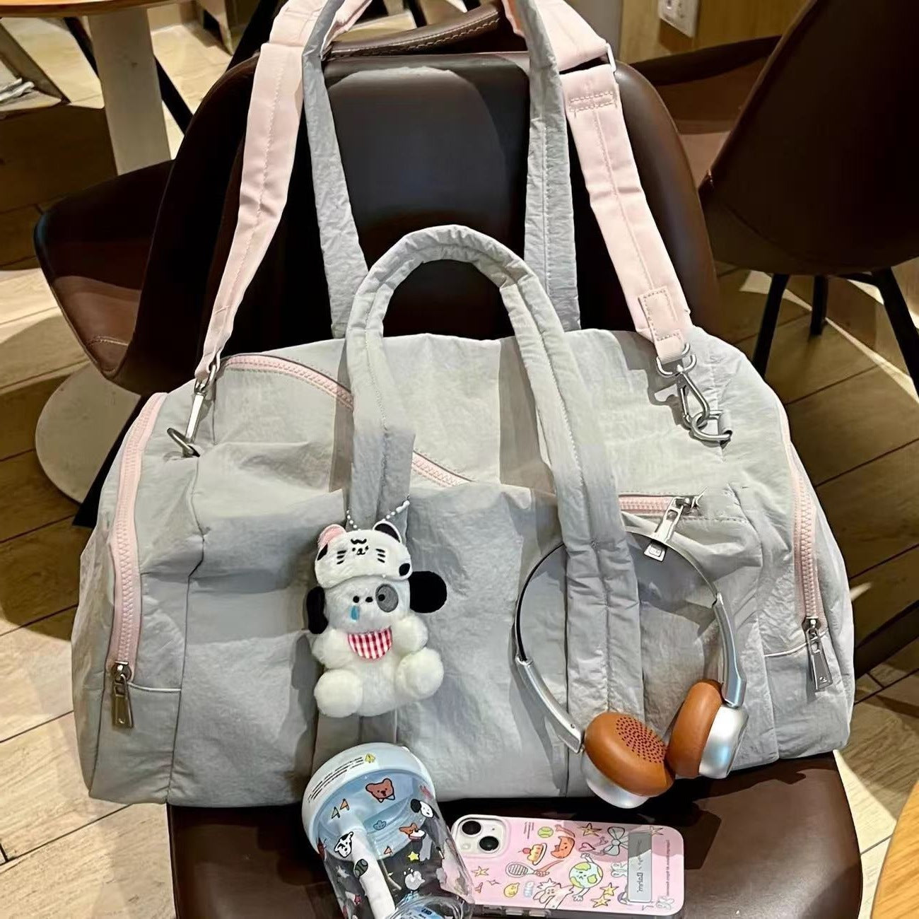 Women's Yoga Swim Dry Wet Separation Short Women's Messenger Bag