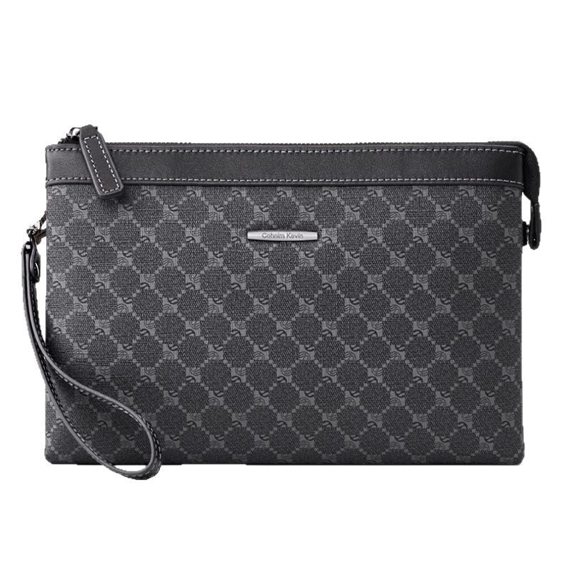 New Men's Leather Business Large Capacity Handbags