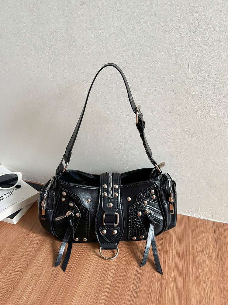 Women's High-grade Motorcycle Minority Fashion Underarm Hot Women's Shoulder Bag