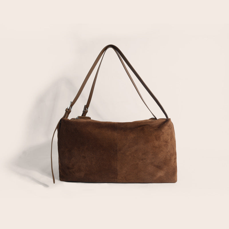 Women's Matte Cowhide Large Capacity Design Idle Handbags