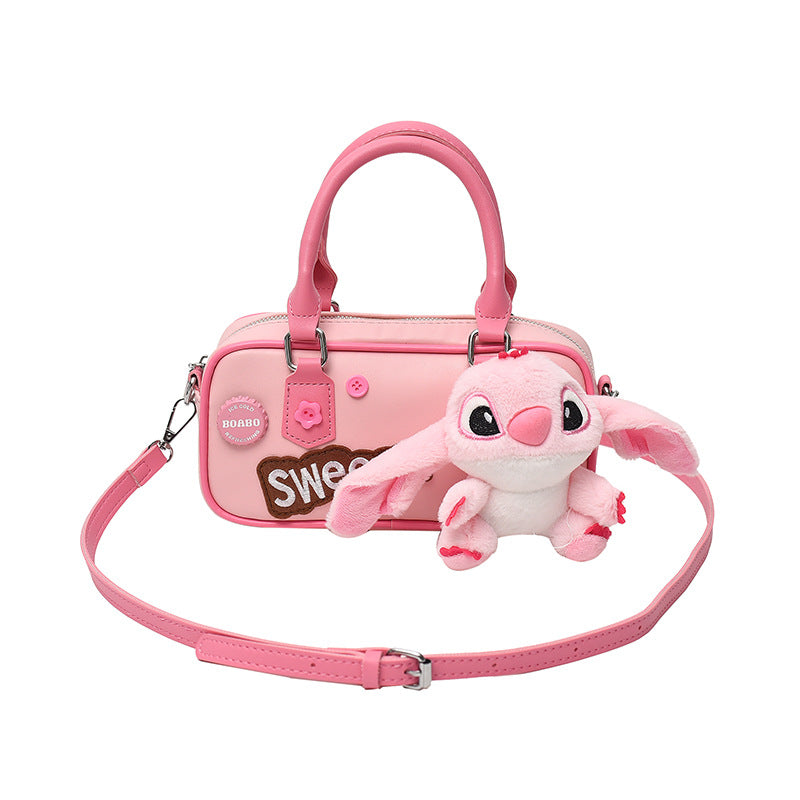Cartoon Doll Boston Large Capacity Fashion Commuter Niche Cute Handbags