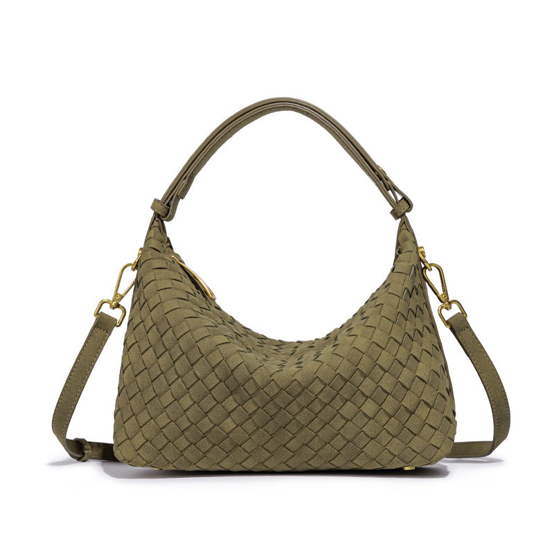 Women's Frosted Woven Niche High-grade Underarm Fashion Women's Handbag