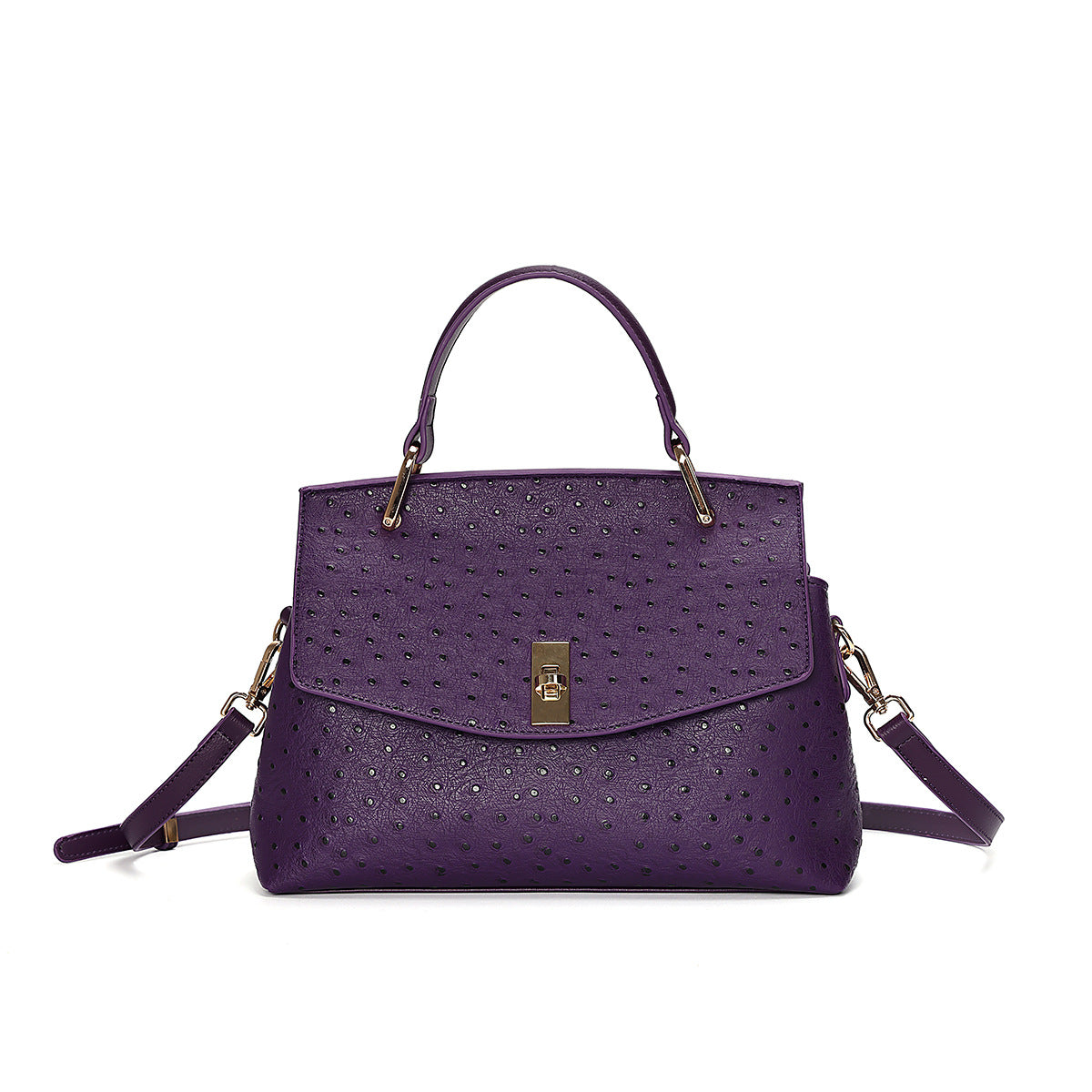 Women's Popular Purple Camel Pattern Portable Live Women's Shoulder Bag