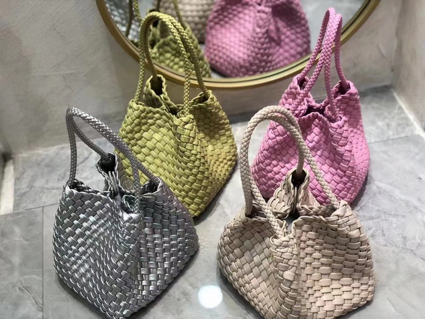 Design Hand-woven Dumpling Making High-grade Hand Women's Shoulder Bag