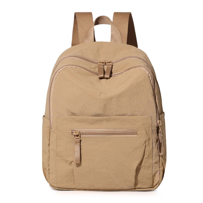 Women's Simple College Nylon Cloth Outing For Leisure Backpack
