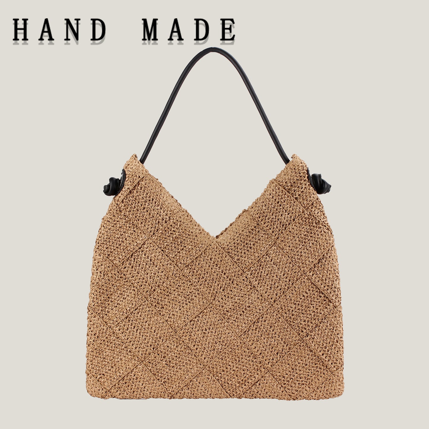 Women's Straw Woven High Sense Hand-woven Large Capacity Totes Women's Shoulder Bag