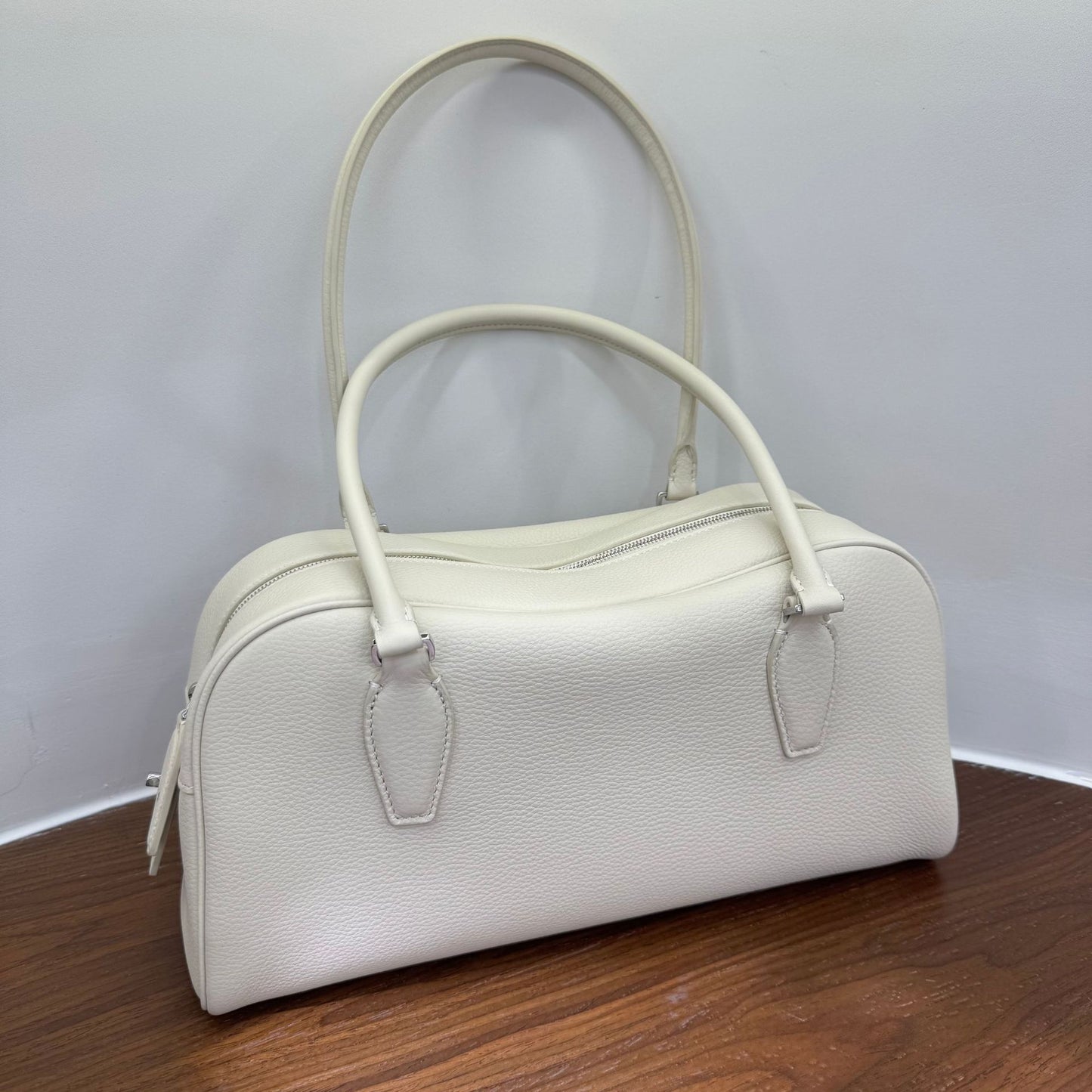 Women's Bowling Minimalist High Sense Top Layer Cowhide Fashion Women's Shoulder Bag