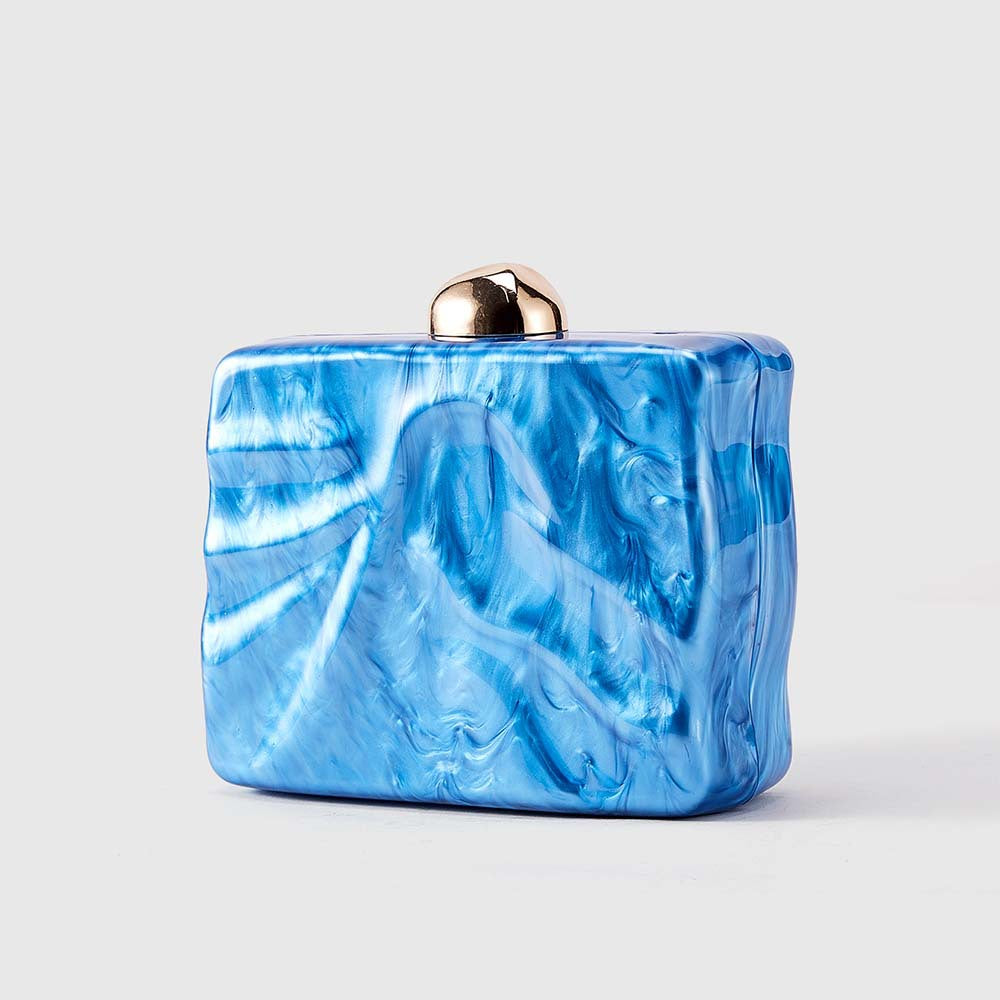Women's Press Acrylic Wedding Banquet Clutch Chain Dinner Bag