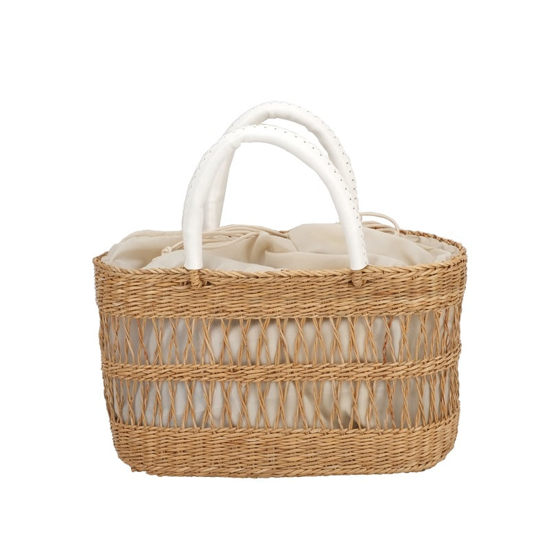Women's Craft Straw Summer Frame Beach Style Women's Handbag