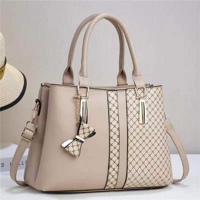Women's Bow Fashionable Printed Big Mother Portable Women's Handbag