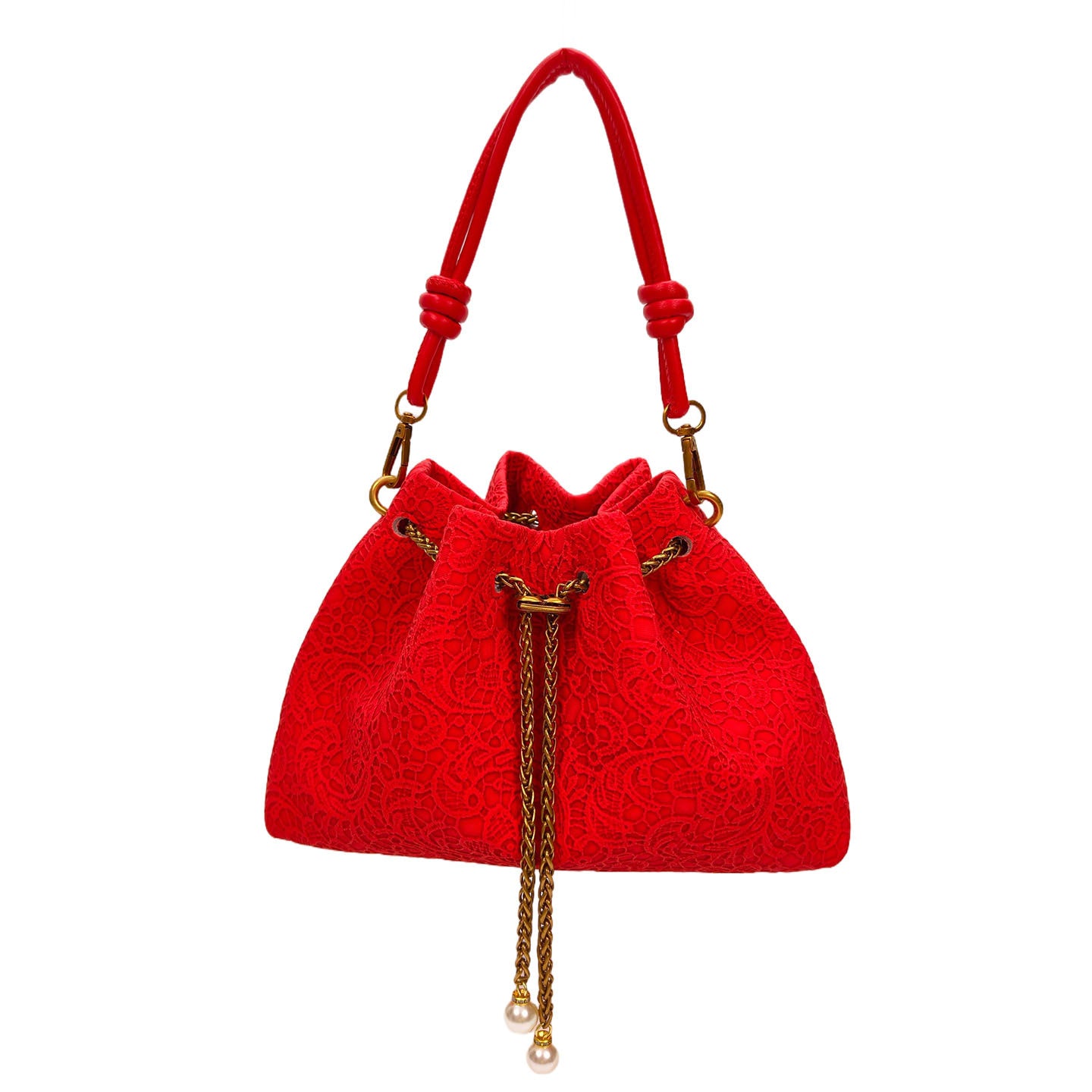 Street Fashion Chain Chinese Simple Drawstring Bucket Bags