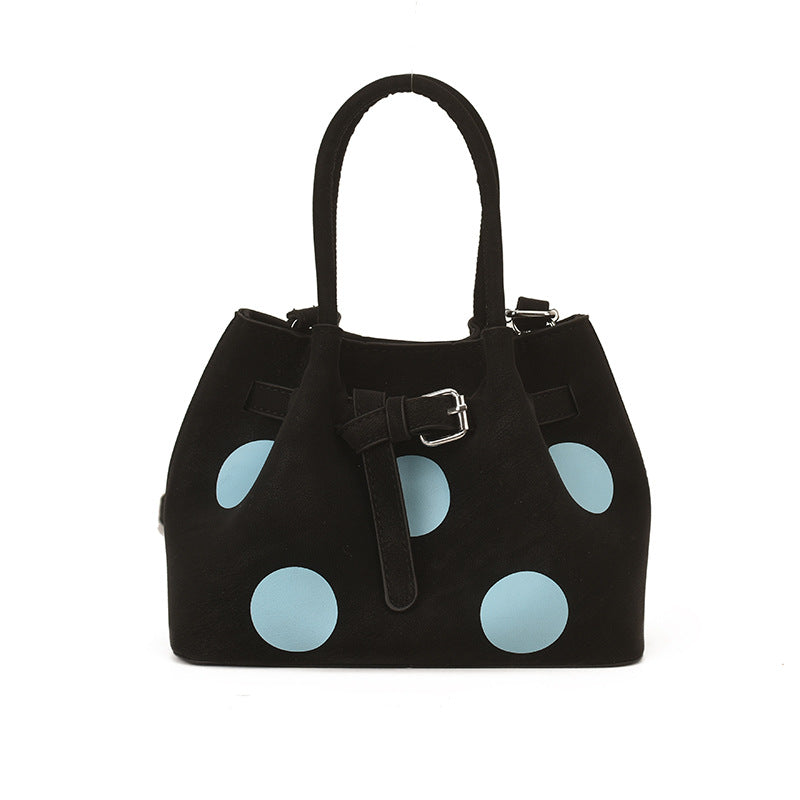 Women's Polka Dot Large Capacity Simple Versatile Commuter Handbags