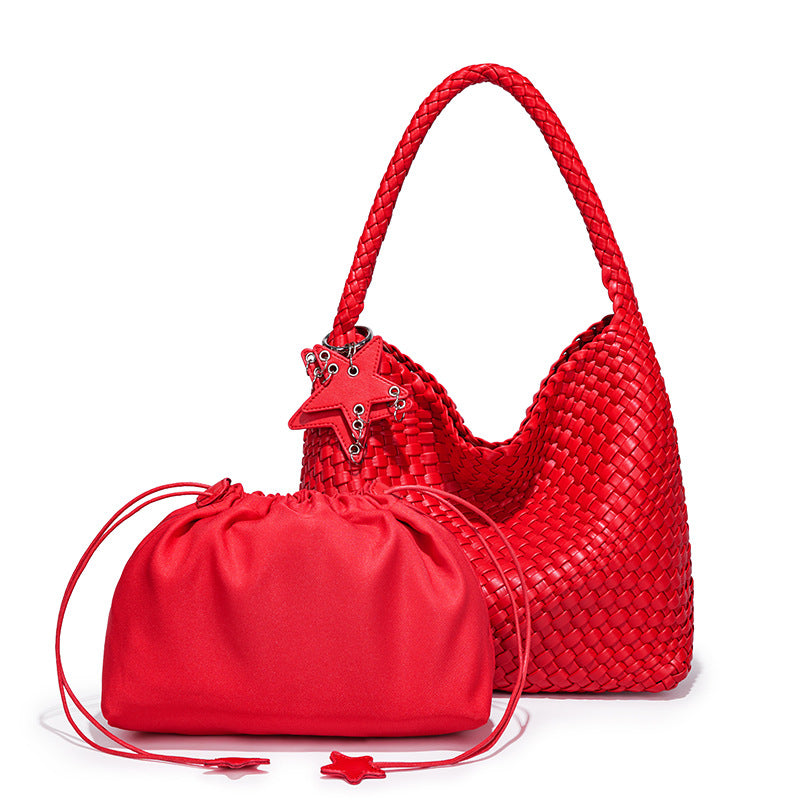 High-grade Design Hand-woven Large Capacity Totes Bucket Bags