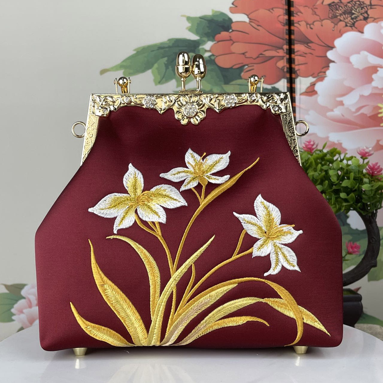 Women's Cheongsam Banquet Clutch Clip Live Gift Women's Handbag
