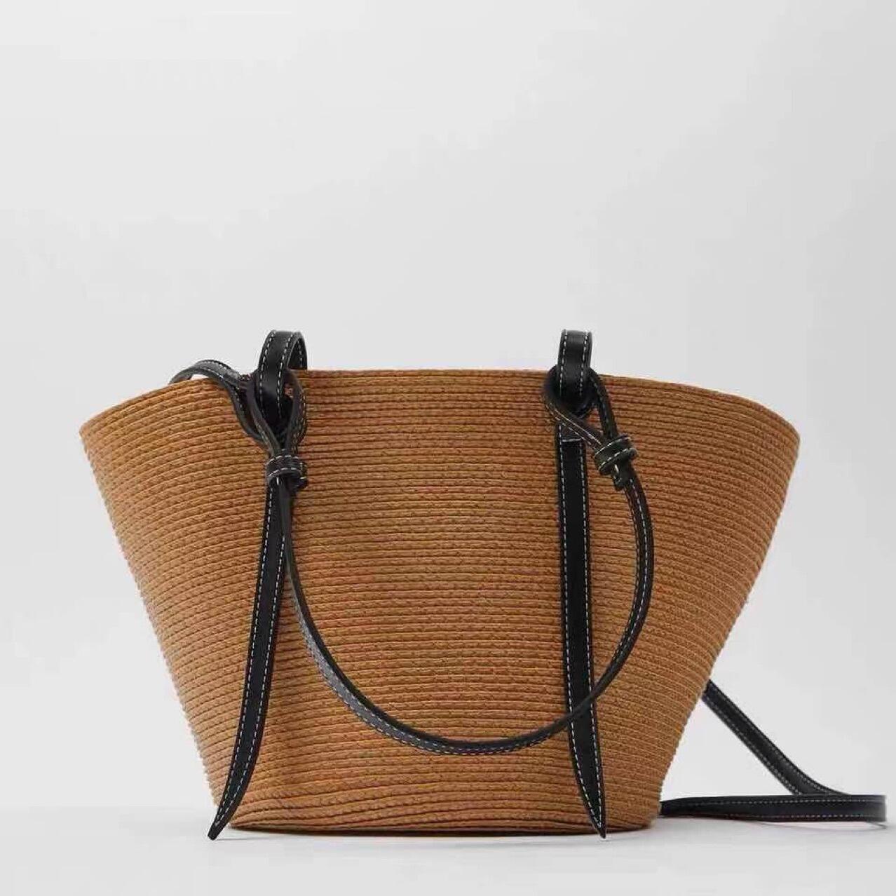 Craft Straw Waterproof Material Woven Beach Bags