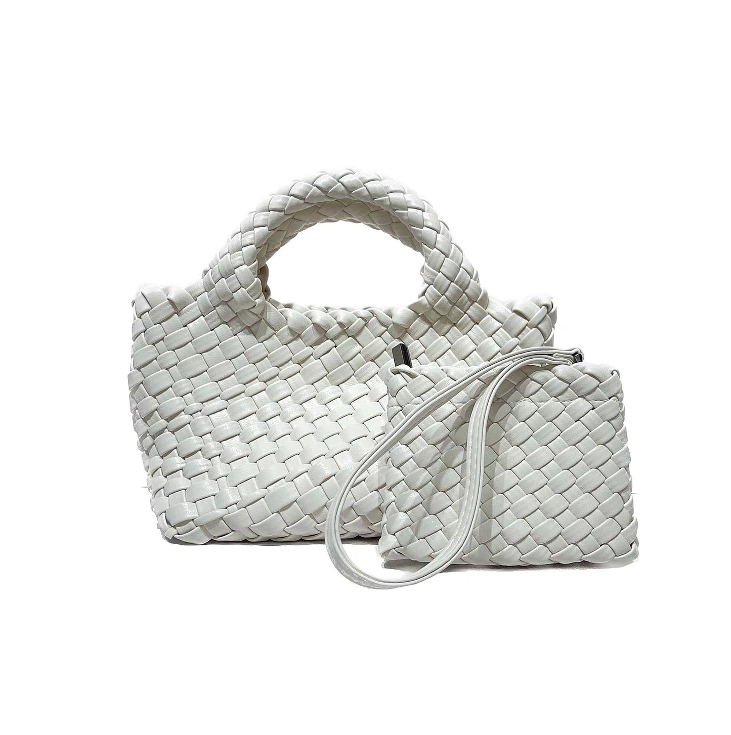 Hand-woven Mini Fashion Portable Chain Pure Color Minimal Versatile Commuter Women's Messenger Bag