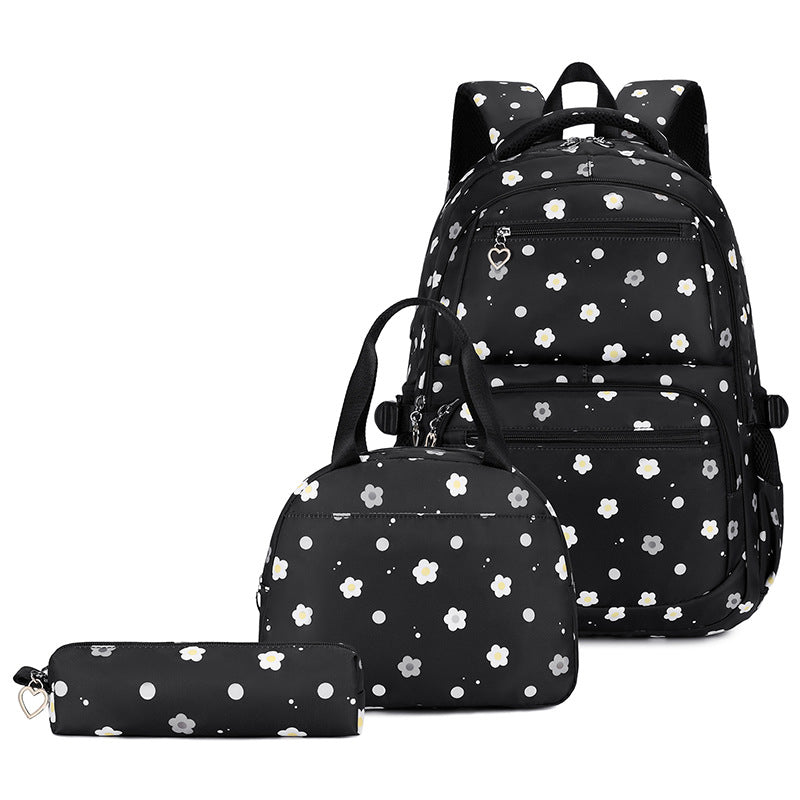 Durable Glamorous Women's Three-piece Spine Protection Backpacks