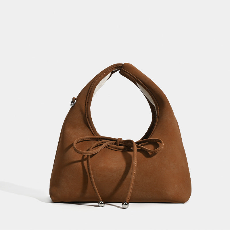 Women's Drawstring Design Underarm Minority Simple Fashion Women's Handbag