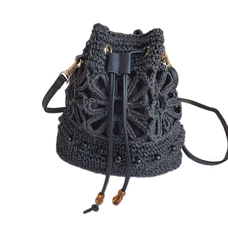 Women's Handmade Woven Beaded Beach Vacation Women's Shoulder Bag