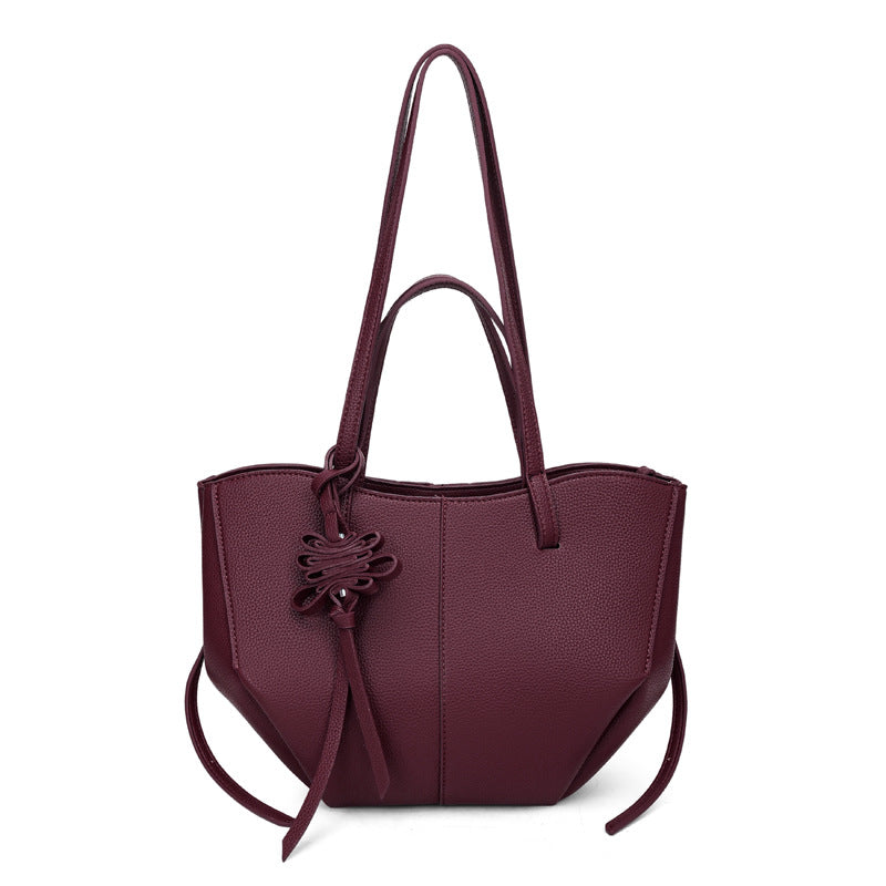 Women's Fashion High Textured Design Portable Vegetable Basket Women's Shoulder Bag