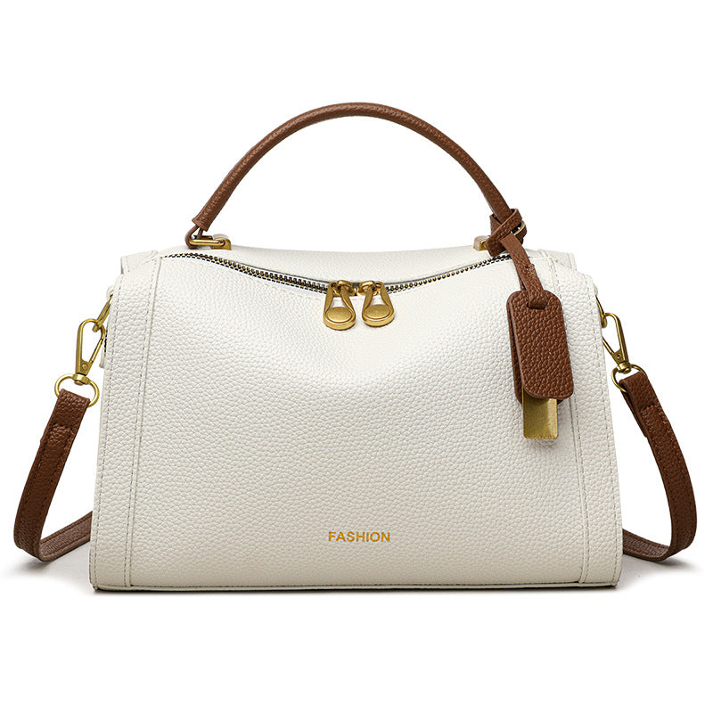 Women's Genuine Leather Boston Practical High-grade Fashionable Hand Holding Bags