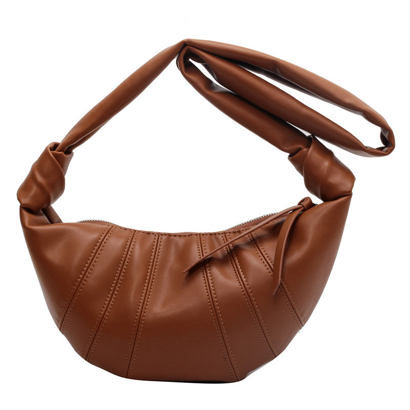 Croissant Kosong Female Sheepskin Texture Niche Idle Style Bags