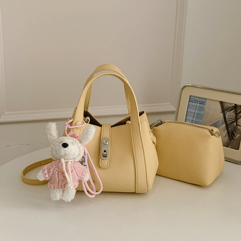 Fashion Large Capacity Litchi Pattern Underarm Bags