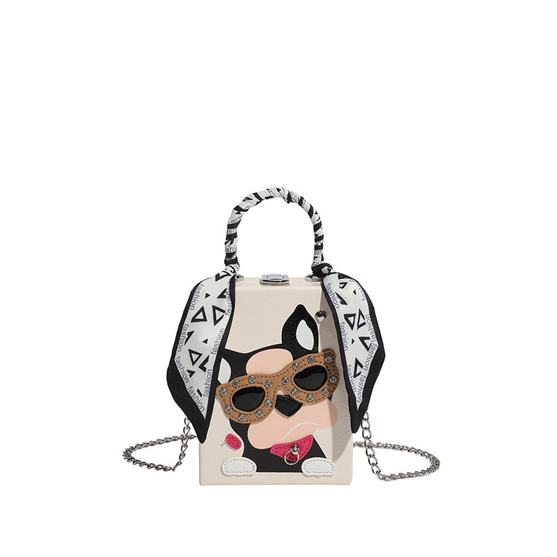 Women's Cartoon Puppy Spring Hard Box Mobile Phone Bags