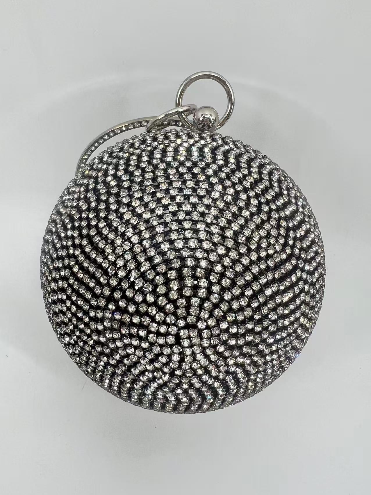 Diamond Banquet Clutch All Match Dress Fashion Creative Spherical Handbags
