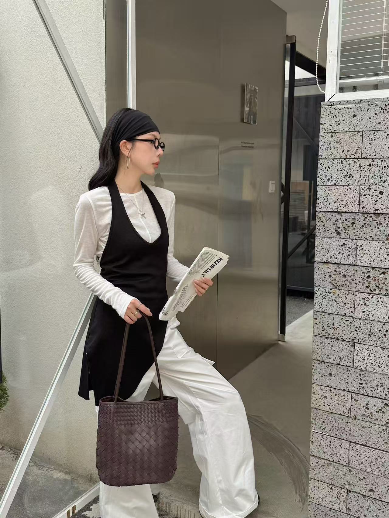 With Hand Gift Large Capacity Vegetable Basket Women's Leather Bag