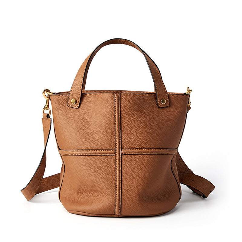Autumn Niche Versatile High Quality First Layer Cowhide Commuter Elegant Women's Messenger Bag