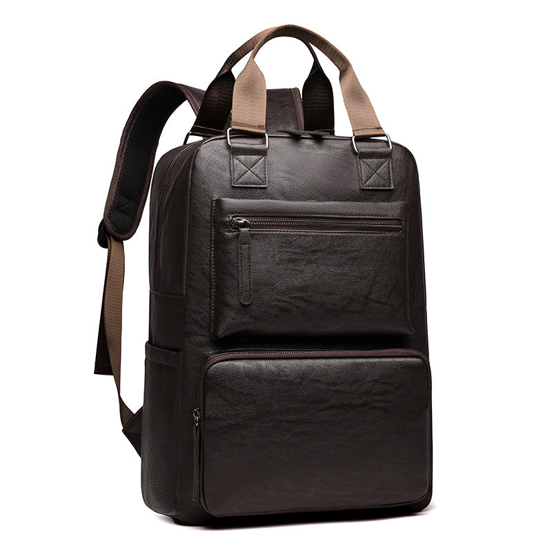 Men's Large Capacity Leather Commuter Computer Portable Bags