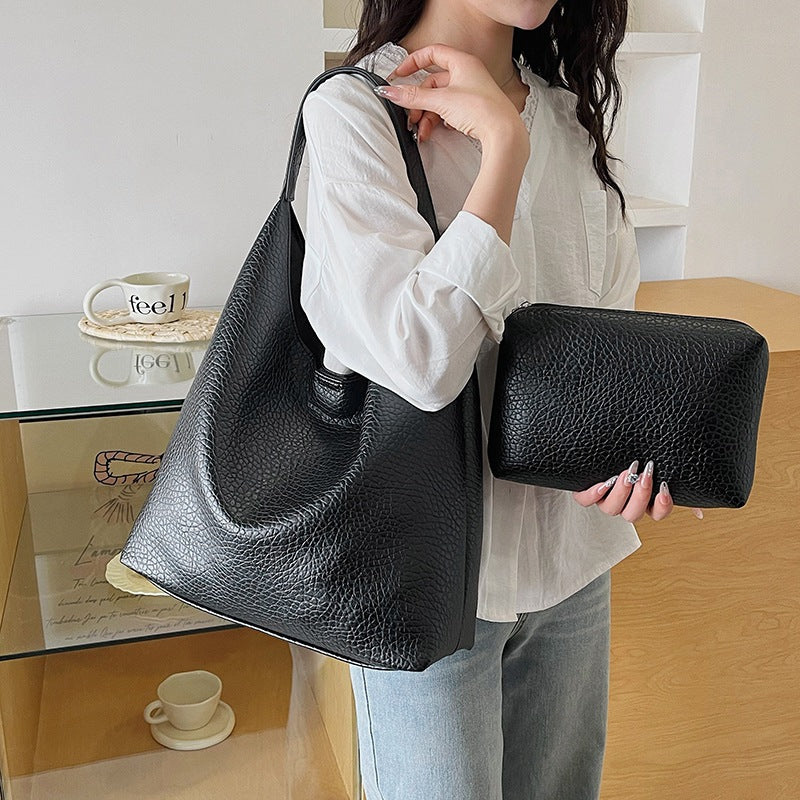 Women's Large Capacity Idle Style High-grade Loose Tote Bag
