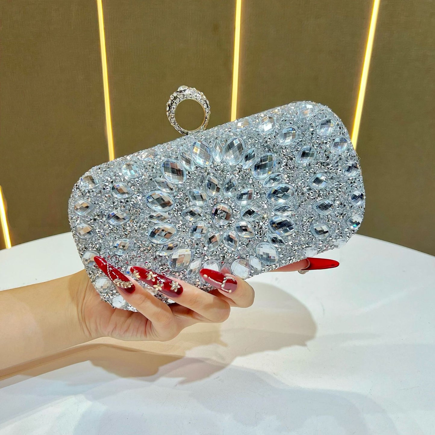 Women's Diamond Fashion Banquet Dress Full Women's Clutch