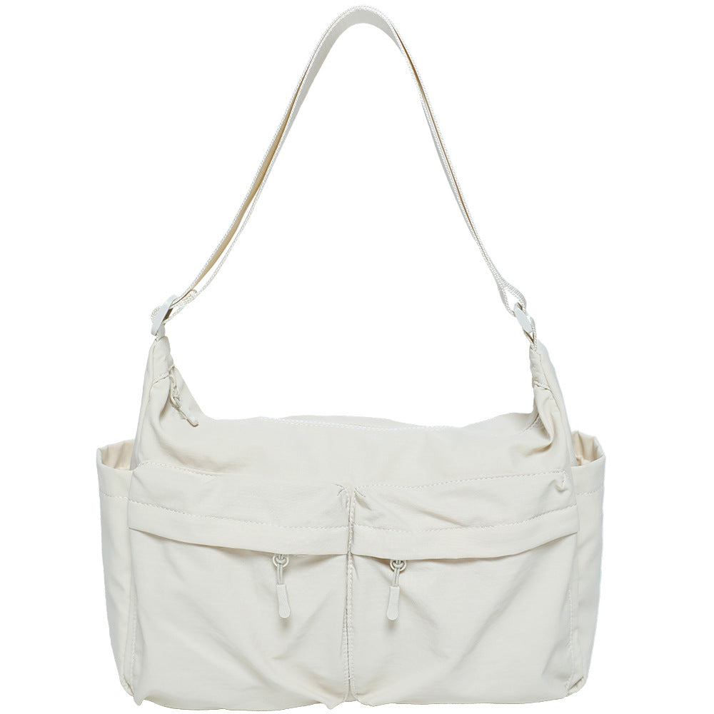 Women's & Men's Nylon Neutral Lightweight Waterproof Large Capacity Women's Shoulder Bag