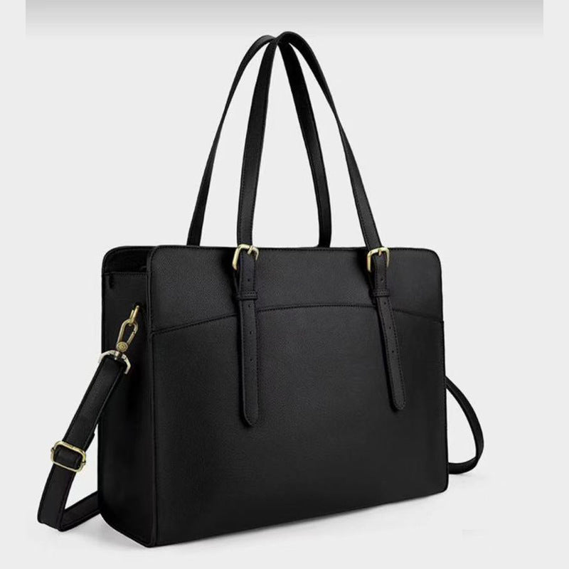 Women's Cross Pattern Large Temperament Wild Laptop Bag
