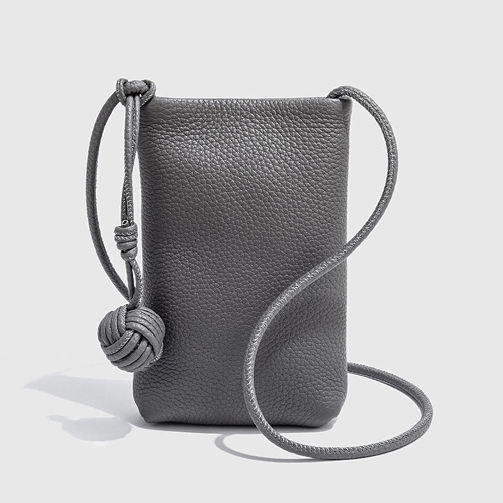 Women's First Layer Cowhide Mini Lychee Pattern Women's Leather Bag
